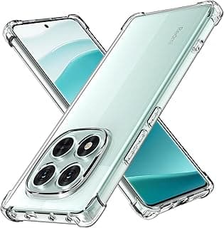 جراب متوافق مع شاومي Redmi Note 14 Pro 4G، غطاء سيليكون TPU شفاف مقاوم للصدمات مع حماية للكاميرا وزوايا مضادة للصدمات - شفاف