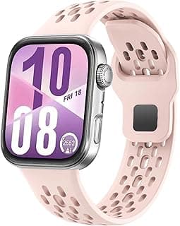 اساور بديلة متوافقة مع هواوي Fit 4/4 Pro و Fit 3، سوار سيليكون بقفل قلاب