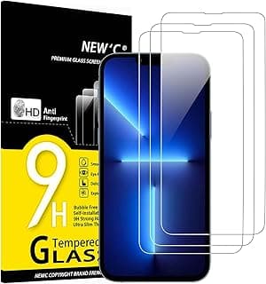 Pack of 3 Tempered Glass Screen Protector Film for iPhone 13 Pro Max, iPhone 14 Plus (6.7 inches), Bubble-Free, Ultra-Resistant (0.33 mm HD Ultra Clear) 9H Hardness Glass