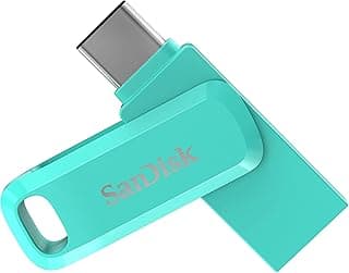 فلاشة الترا دوال درايف جو 256 جيجابايت USB 3.0 تايب سي للموبايل (أخضر مينت، ضمان 5 سنوات)