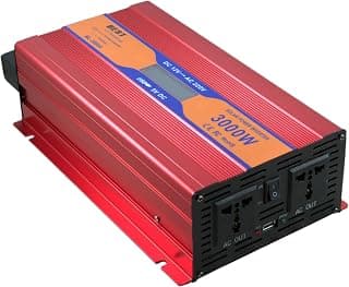 محول طاقة 3000 وات من 12V DC إلى 220V AC بموجة معدلة مع شاشة LCD