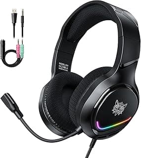 هيدفون جيمينج X31 مع إضاءة RGB، صوت ستيريو محيطي، وميكروفون عازل للضوضاء
