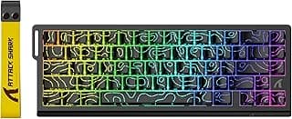 كيبورد جيمنج X68 HE بتردد 8000Hz، دقة 0.01 مم، كيبورد سلكي RGB 60% مع مفاتيح مغناطيسية، استجابة قابلة للتعديل، Snap Tap، للكمبيوتر/ماك، لون أسود