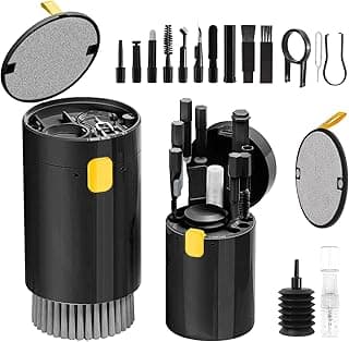 20-in-1 Electronics Cleaning Kit, Multifunction Keyboard Cleaning Brush & Earbuds Cleaning Tool Set for AirPods, Laptop, Phone, Camera, Tablet, Monitor & Electronic Devices – Black