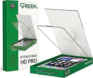 Glass Screen Protector Compatible with iPhone 15 Pro Max 6.7 Inch E-Touchbox Pro Model Auto Installation Kit HD Tempered Glass 9H Hardness Anti-Fingerprint Bubble Free