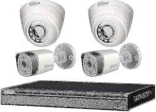 Surveillance Cameras with 4CH Recorder (Set of 4,2MP)
