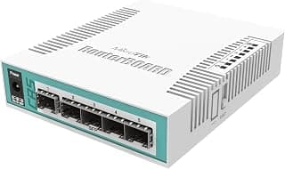 Cloud Router Switch with 1 Gigabit Ethernet / SFP Combo Port and 5 SFP Cages (CRS106-1C-5S)