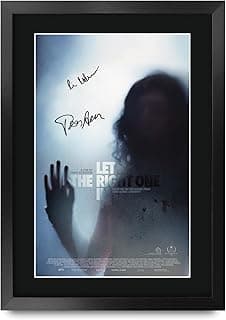 بوستر مطبوع بإطار A3 لفيلم Let the Right One In (2008) مع توقيع لمحبي مقتنيات الأفلام