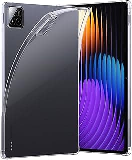 جراب شفاف متوافق مع شاومي Mi Pad 7/7 Pro 11.2" 2024، حماية متطورة من السقوط، سيليكون مرن TPU مضاد للصدمات ومقاوم للخدش، تصميم نحيف