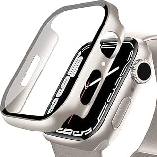 [2024 Case]DYAOLE Apple Watch screen protector，Compatible with Series 10 46mm Full Coverage Hard PC Ultra-Thin Full Protection (46mm,Titanium)