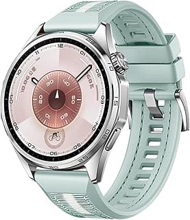 سوار مطاطي 22 مم متوافق مع ساعة هواوي GT5/GT6 مقاس 46 مم، سوار نايلون سيليكون لساعة GT3 46mm/GT4/GT 3 Pro/GT 2 Pro/GT 2e/Ultimate سريع الفك