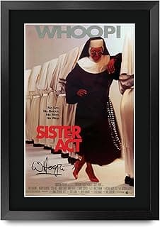 بوستر فيلم Sister Act مقاس A3 من HWC Trading مع توقيعات مطبوعة - إطار A3