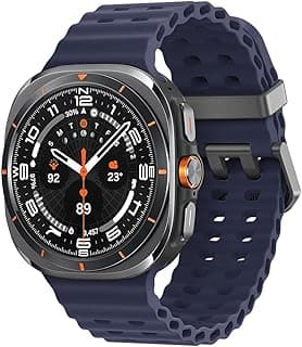 استيك سيليكون بتصميم المحيط لساعة سامسونج Galaxy Watch Ultra 47mm، استيك رياضي ناعم وجيد التهوية بدون فراغات
