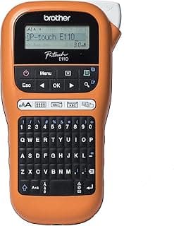 اداة الملصقات الصناعية من براذر، PT-E110VP، حراري، بي تي E110VP