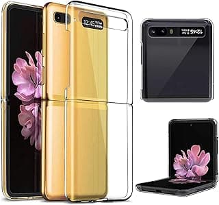 for Samsung Galaxy Z Flip Case Cover Clear Slim Fit Protective Polycarbonate Hard Shell PC Transparent Cover
