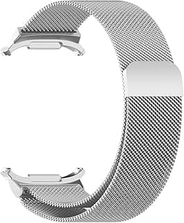 سوار متوافق مع Galaxy Watch Ultra 47mm (2024) للنساء والرجال، سوار شبكي معدني مغناطيسي قابل للتعديل بديل لساعة سامسونج Galaxy Watch 7 Ultra 47 mm فقط