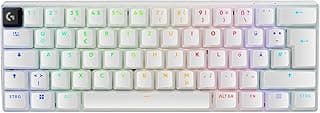 كيبورد جيمنج لاسلكي لوجيتك PRO X 60 LIGHTSPEED، أبيض، تخطيط ألماني QWERTZ
