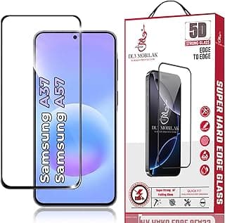 شاشة حماية لموبايل سامسونج جالاكسي A57 شبكة الجيل الخامس 5G من دلع موبايلك، طبقة من الزجاج المقوى بدرجة صلابة 9، مضادة للخدوش