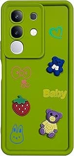 (For Y29) Xpress Back Cover Soft Silicon Bumper TPU with Camera Protection and Variety Random Toys Case For Vivo Y29 Anti-Shock cover (Green)