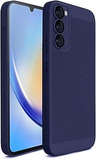 Case For Samsung Galaxy S20 FE Heat Dissipation Case with Built-in Camera Lens Protector Slim Fit Breathable Cooling Anti-Fingerprint Hard PC Back Shockproof Cover - Blue