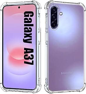 for Samsung Galaxy A37 Case Clear [Shockpoof][Military Grade Protection] Reinforced Corners Slim Fit Flexible TPU Bumper Phone Case for A37 Cover,Clear