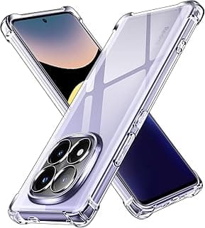 Case for Xiaomi Redmi Note 14 Pro+ 5G/Xiaomi Redmi Note 14 Pro Plus 5G, Ultra Clear Shockproof Silicone Protective Case with Reinforced Corners and Clear Soft TPU Bumper Cover