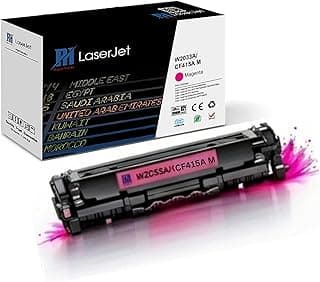 تونر بديل ماجنتا متوافق PH 415A مع شريحة، تونر ليزر عالي الإنتاجية بديل لـ CF415A W2032A لطابعات Color LaserJet Pro