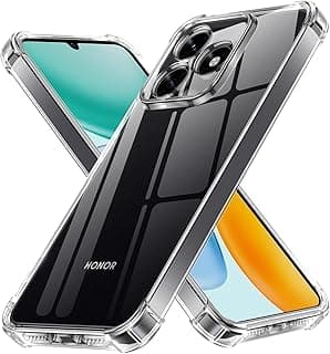 Case Compatible with Honor X5C Plus, Cover Silicone Transparent TPU Gorilla Anti-shock Protector Camera Shockproof Corners - Clear