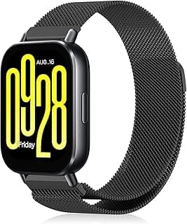 حزام ساعة SeNool لساعة شاومي Redmi Watch 5 Active/Lite ستانلس ستيل مغناطيسي 22 مم