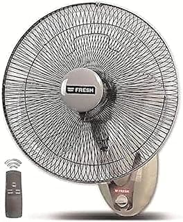Fresh Remote Wall Fan (18in, 220-240V, Beige)