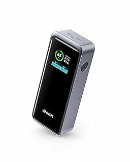 باور بانك انكر Prime، شاحن محمول سعة 12000mAh بمنفذين وقدرة 130W، شاشة رقمية ذكية، متوافق مع ايفون 14/13، سامسونج، ماك بوك، ديل والمزيد