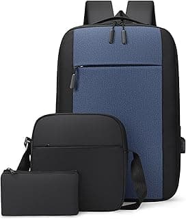 3 Pack Laptop Bag 17 Inch Laptop Backpack Handbag Shoulder Travel Waterproof Bag for Men Women Students Girls Boys School Picnic