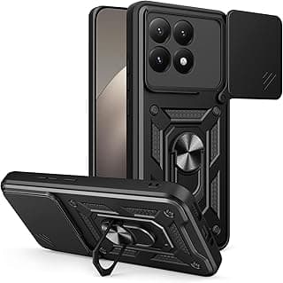 Case Cover Shock resistant UNBLACK Sliding CamShield TPU + PC Compatible with Xiaomi 15T (Black)