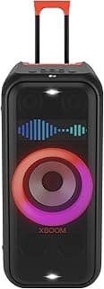 سماعة برجية محمولة ال جي XBOOM XL7 مع إضاءة Pixel LED وعمر بطارية يصل إلى 20 ساعة، أسود