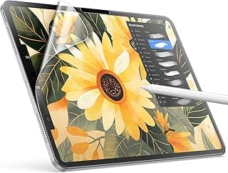 Connected Like Paper Screen Protector for iPad Pro 11-Inch M4 (2024) / Air 11-Inch M3/M2 (2025/2024), Anti-Glare, Matte PET Film Screen Protector for Drawing, 1-Pieces