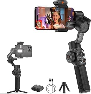 Official Smooth 5S AI,3-Axis Gimbal Stabilizer for Smartphone（Combo Package）