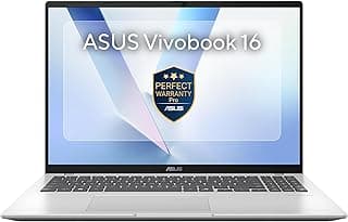 اسس فيفو بوك 16 [X1607CA-MB157W] U7-255H / 16GB DDR5 / 512GB SSD / بطاقة رسومات انتل UHD / 16 انش FHD+ / ويندوز 11/1 ضمان مثالي برو