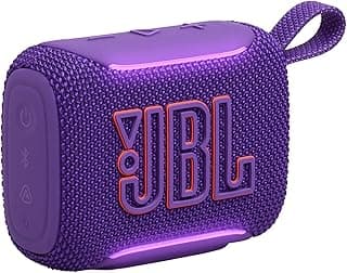 JBL GO 5 Ultra-Portable Bluetooth Speaker with Big JBL Pro Sound and Punchy Bass, AirTouch Pairing, Waterproof Design and 10-Hour Playtime, Purple
