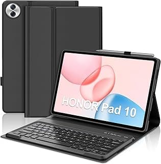 FOGARI Keyboard for Honor Pad 10 12.1 Inch 2025, Honor Pad 10 Case with Keyboard, Spanish Ñ Bluetooth Keyboard for Honor Pad 10 12.1 Inch Tablet, Black