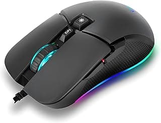 Gaming Mouse GM-310, USB, Black, 6400 DPI, Programmable Buttons, RGB Lighting