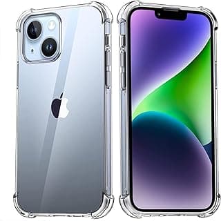 جراب شفاف من ميلومون لموبايل آيفون 14 بلس، مضاد للخدش، إطار من البولي يوريثين الحراري ولوحة خلفية صلبة من البولي كربونات غطاء شفاف مضاد للصدمات مع 4 أكياس هوائية واقية لموبايل آيفون 14 بلس (6.7 بوصة)