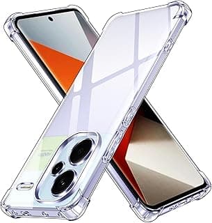 جراب حماية شفاف لهاتف شاومي Redmi Note 13 Pro Plus 5G، سيليكون ناعم مضاد للصدمات