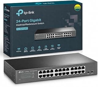 مفتاح تحكم راكمونت / مكتبي بـ 24 منفذ جيجابايت من تي بي لينك TL-SG1024D