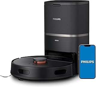 HomeRun 3000 Series Vacuum and Mop robot, ultra-strong suction power (4000 Pa), laser navigation, 200 minute run time, Auto-Empty station, black, robot vacuum cleaner, App, XU3100/01