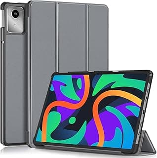 جراب جلد PU لجهاز لينوفو Tab M11 TB330FU مقاس 11 بوصة، جراب صلب نحيف للغاية مع خاصية النوم/الاستيقاظ التلقائي (رمادي)