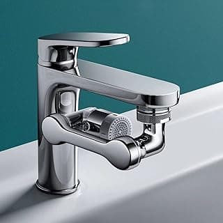 1080 Degree Rotatable Water Pipe Head - Durable Splash Proof Tap Connection, Two Way Water Guided Head Tap Can Be Used For Bathroom Sink Kitchen Sink