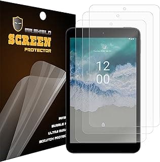 Mr.Shield Screen Protector for Nokia T10 Tablet [Shorter Fit for Case Version] [Premium Clear] [3-Pack] Screen Protector (PET Material)