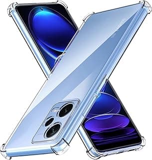 جراب شاومي Redmi Note 12 Pro Plus سيليكون TPU ناعم خفيف الوزن مضاد للصدمات مع حماية للكاميرا مصمم لشاومي Redmi Note 12 Pro Plus 5G (شفاف)