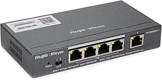 سويتش RG-ES205GC-P الذكي بـ 5 منافذ جيجابت ويدعم تقنية نقل الطاقة عبر إيثرنت مع إدارة سحابية ذكية من راوجي