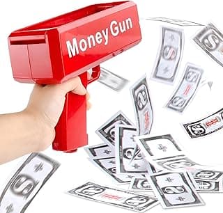 Fake Money Gun - Bring cheer to your celebrations with this portable money gun that shoots fake bills, designed for parties and events, allowing you to create an unforgettable experience for everyone!